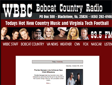 Tablet Screenshot of bobcatcountryradio.com